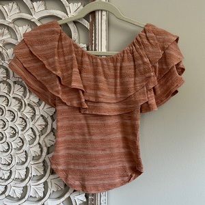 Free People ruffle top